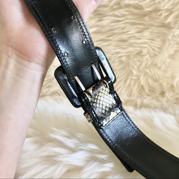 YSL snake skin black belt | S - Picture 8 of 8